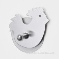 Removable Chicken Shape Stainless Steel Finish Hooks For Hangers